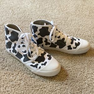Cow Print High Tops